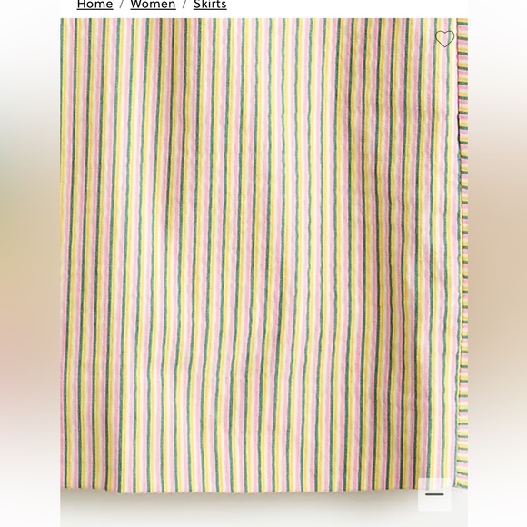 J. Crew Mini Skirt in Stretch Seersucker • “Saffron Pink” • Size 2 - Picture 2 of 3